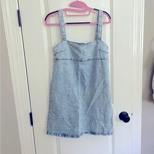 NWOT Mango denim sundress mini dress XS